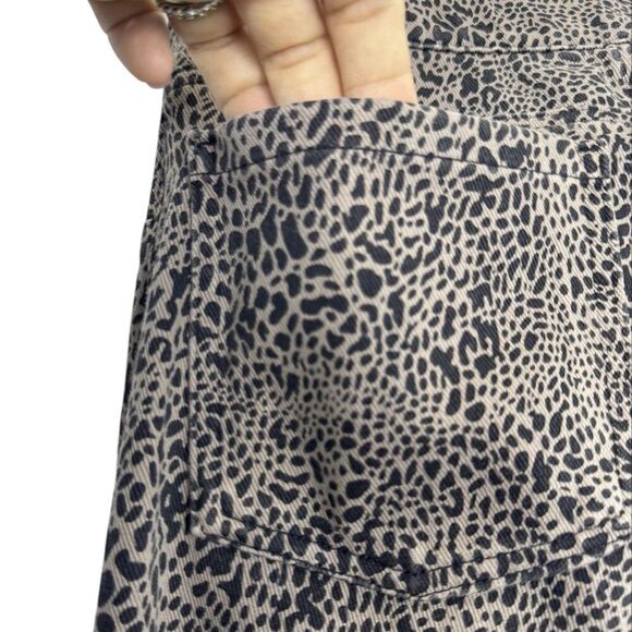 SPANX Jean-ish Ankle Leggings Jeans Size S Dots Animal Print Brown Black 20018R - Picture 5 of 12